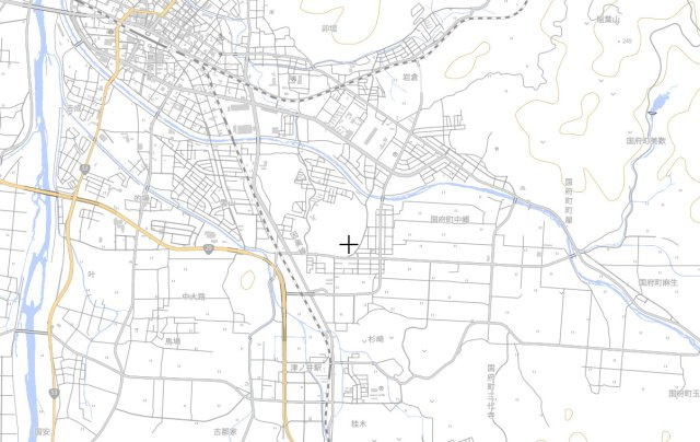 鳥取市桜谷　一棟アパートの地図