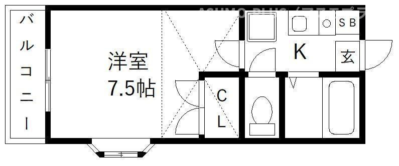 セレナーデKENⅠの間取り|別号数タイプ