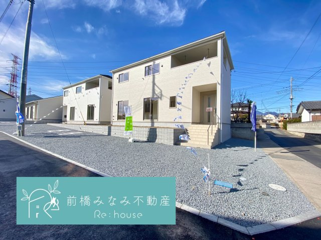 高崎市箕郷町下芝第8　１号棟(全４棟)　クレイドルガーデン　新築建売分譲の外観|外観もきれいです