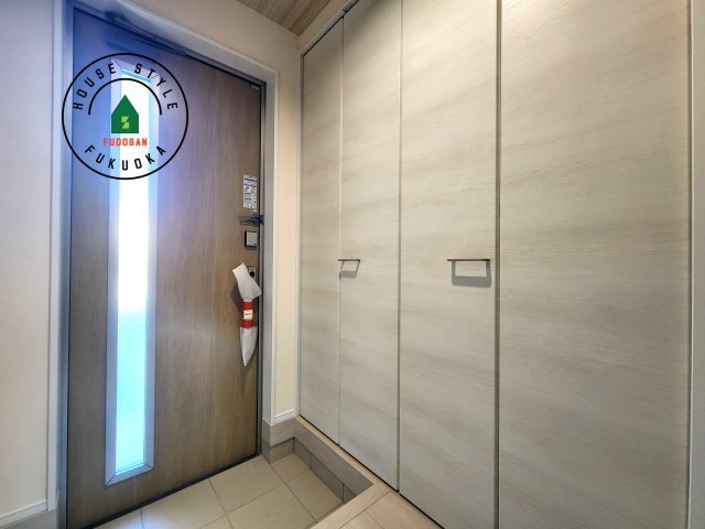 福岡市南区長住5丁目第2-3棟（3号棟）の防犯設備|二重ロックでしっかり防犯対策ができます。