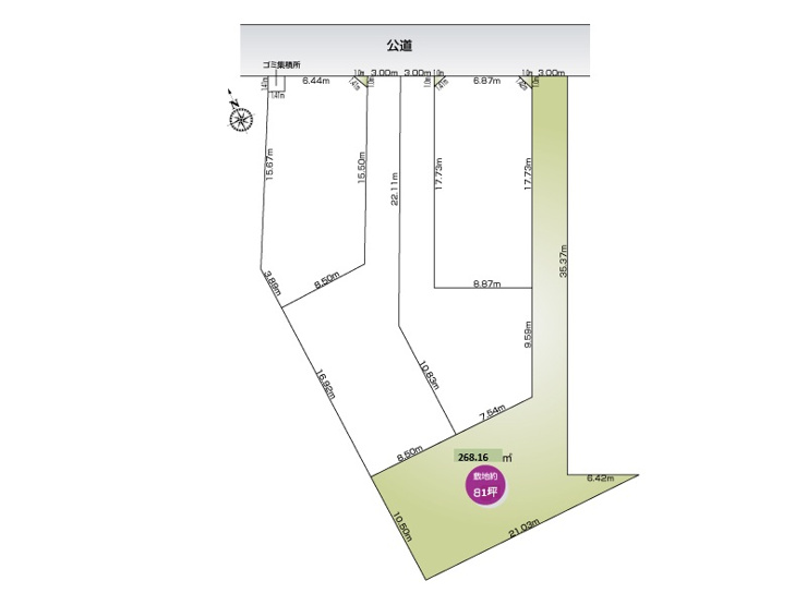【区画図】北足立郡伊奈町内宿台５丁目■ファイブイズホーム■(全5区画)5号地