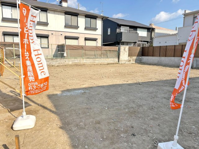 箕面市桜井1丁目建築条件無売土地の前面道路含む現地写真|現地で撮影した土地写真です。