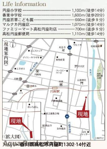 リーブルガーデン高松市円座町第九の地図