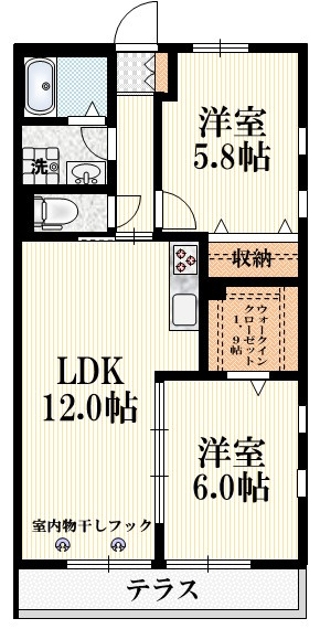 めぞん　どぅ　あんそれいゆの間取り