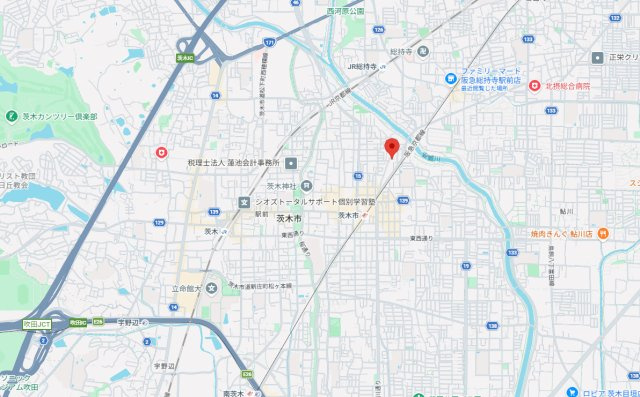 パルコートⅡの地図