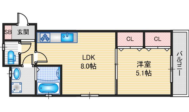 【間取り】 | クリエオーレ岸辺