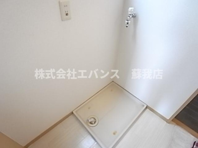 【設備】 | ベルエキップⅡ | 室内洗濯機置き場です