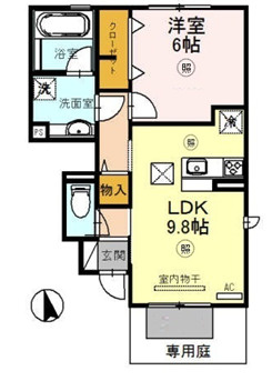 シャトン　A棟の間取り