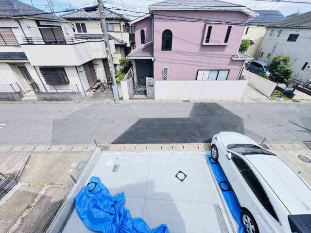 松戸市古ケ崎２丁目新築戸建【北部小学校：9分】の展望|バルコニーより道路側眺望