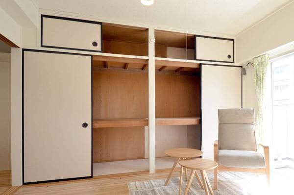 ビレッジハウス宝地2号棟の収納|モデルルームの写真です