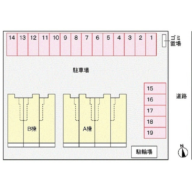 メゾン・ド・フルールＡの駐車場
