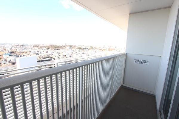 プラウドタワー二子玉川のバルコニー