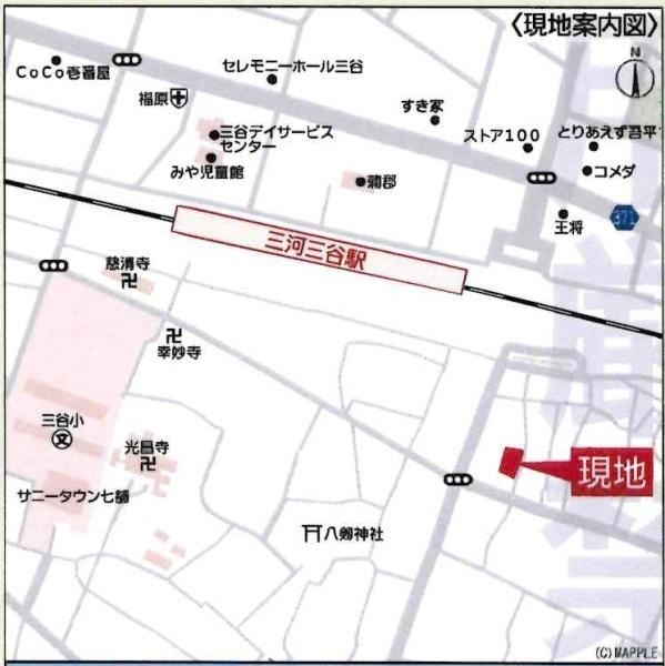 蒲郡市三谷町第11　全2棟・2号棟のその他|交通アクセス図です。