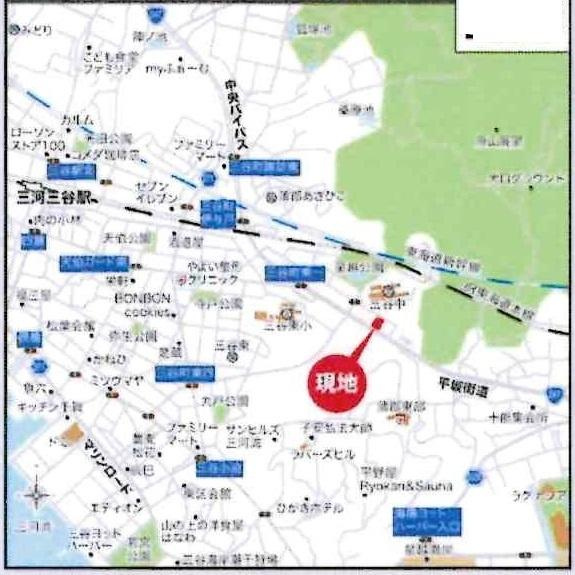 蒲郡市三谷町東1丁目　全5棟・3号棟のその他|交通アクセス図です。