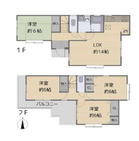 逗子市久木８丁目の中古一戸建の間取り