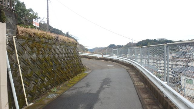 鹿児島県鹿児島市玉里団地１丁目58-2の隣の前面道路含む現地写真