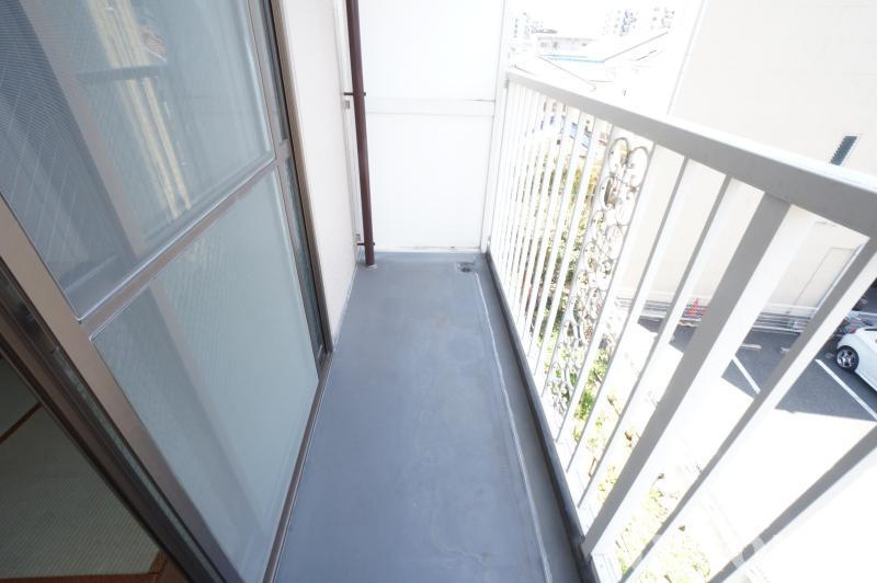 コーポバロールのバルコニー|陽当たり良好なバルコニーです