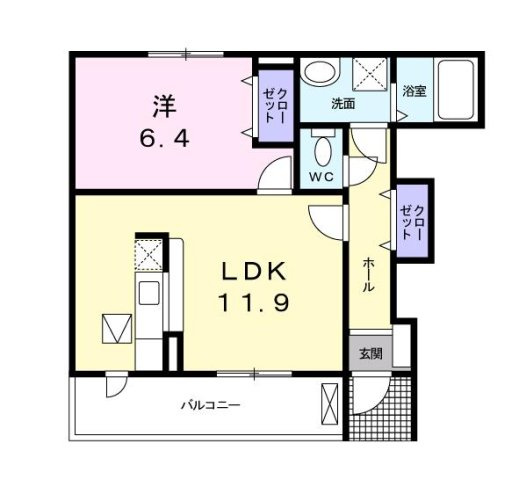 【間取り】 | サンリット　タウンＤ