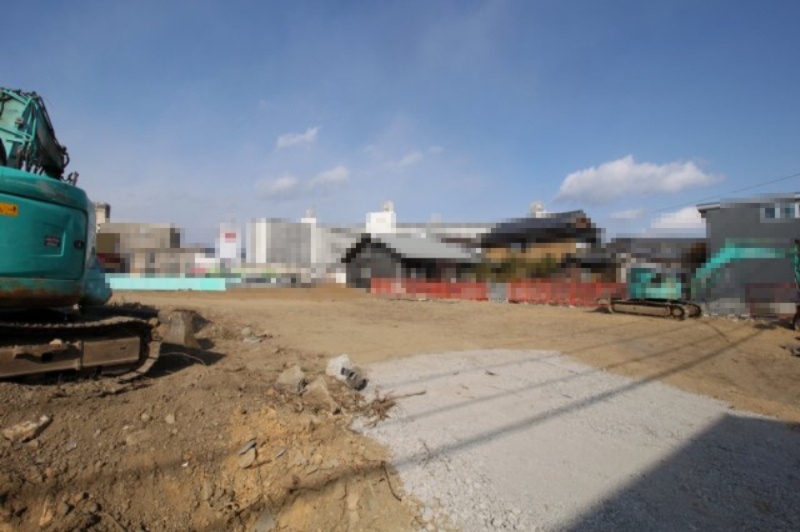 鴨部　4号地　建築条件付き　売土地　（全5区画）の外観|4号地　土地面積　165.46㎡（約50.05坪）　造成中　（造成完了予定：2026年5月）