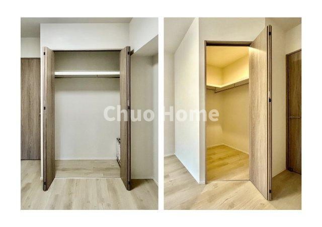 T-WOODの収納|居室にはクローゼットを完備し、自由度の高い家具の配置が叶うシンプルな空間です。お子様の成長と必要になる子供部屋を与えるにはぴったりの間取りですね。