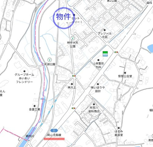 林借地の地図