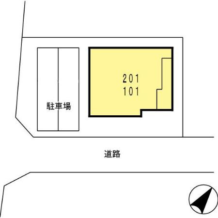 ウィット瓦町の区画図