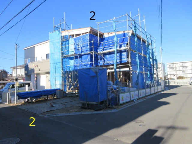 【仲介手数料無料】新築戸建　東松山市松山町3-5-74（2号棟）の前面道路含む現地写真