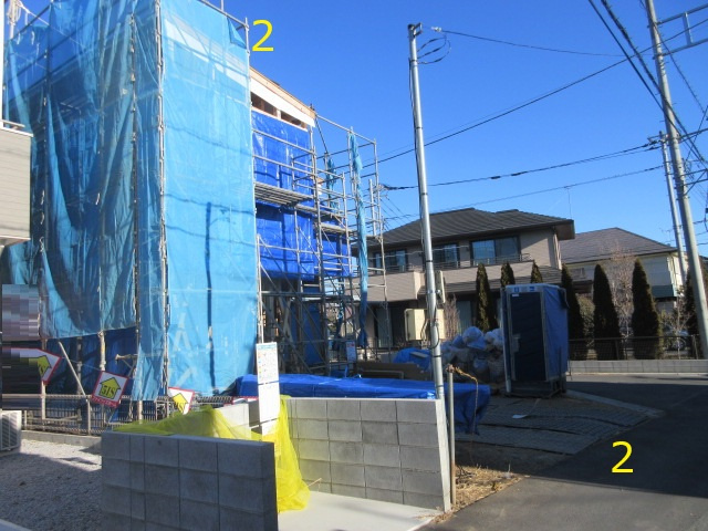 【仲介手数料無料】新築戸建　東松山市松山町3-5-74（2号棟）の前面道路含む現地写真