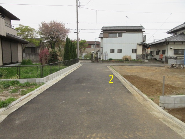 【仲介手数料無料】新築戸建　東松山市松山町3-5-74（2号棟）の前面道路含む現地写真