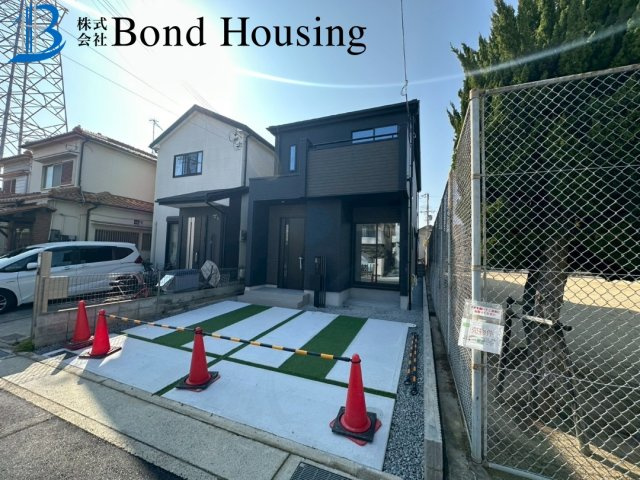 山電　西新町駅徒歩15分　明石市大道町１丁目　新築戸建の前面道路含む現地写真
