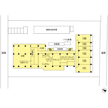 リーラ横浜川和町の区画図