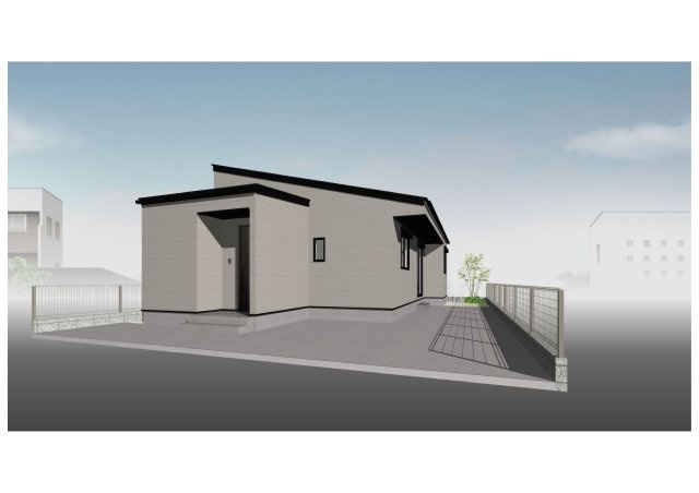 高知市鴨部4号地　売地（建築条件付き）の完成予想図|考え抜かれた収納配置で生活感が出にくい、スッキリした住まいが実現しそうな間取りです。家事もスムーズになりそう♪