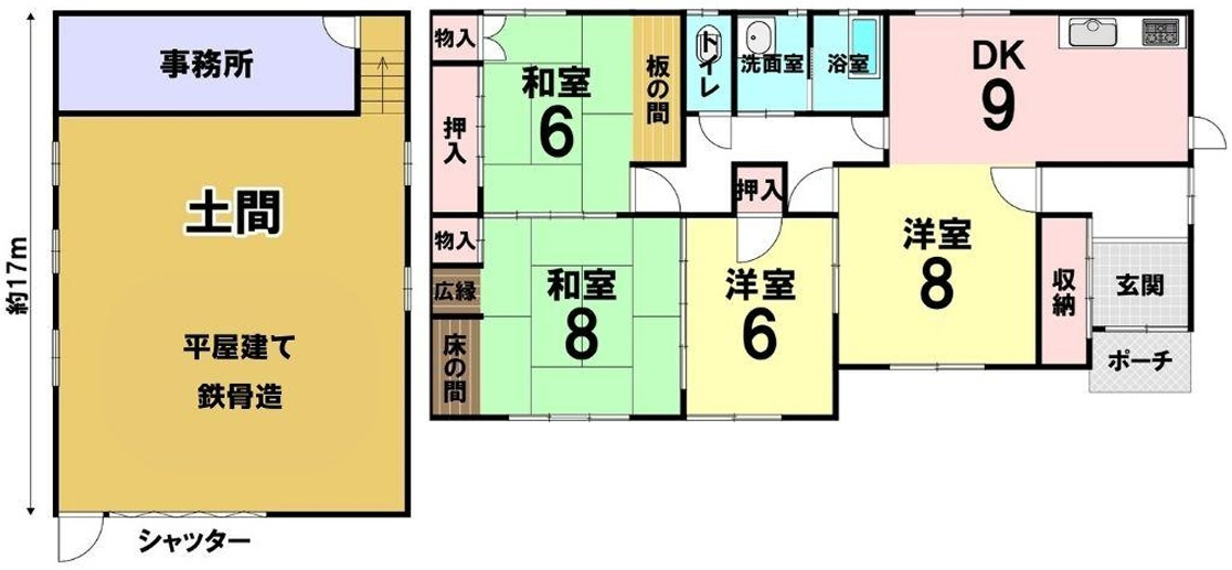加古郡播磨町南大中3丁目　山電「播磨町駅」徒歩11分の間取り