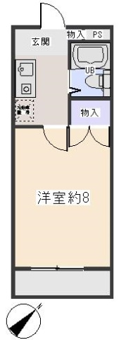 ライトハイツＢ棟の間取り