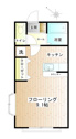 【間取り】 | 広々9.1帖のお部屋、人気のバストイレ別