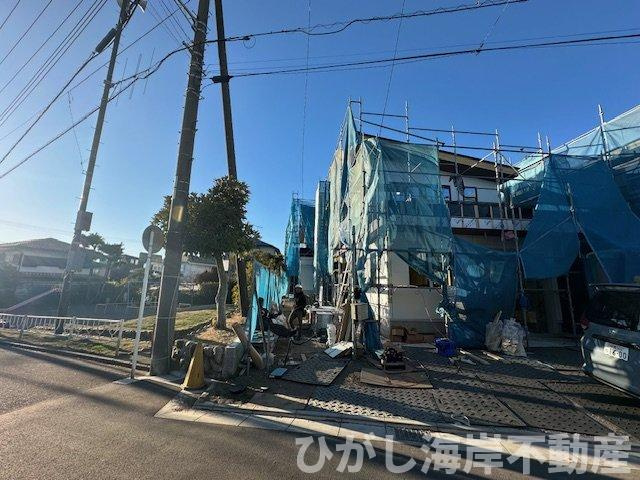 藤沢市辻堂東海岸1丁目　新築戸建　全４棟の外観|1月23日撮影　建築中　現地外観