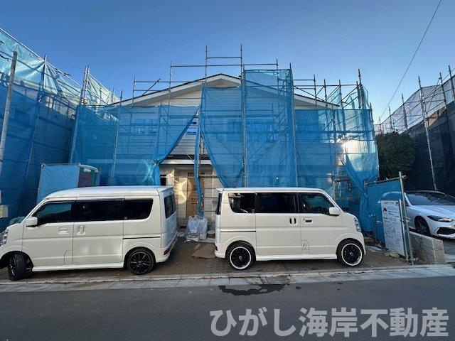 藤沢市辻堂東海岸1丁目　新築戸建　全４棟の外観|1月23日撮影　建築中　現地外観