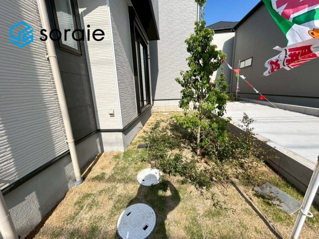 所沢市東狭山ヶ丘７期　新築戸建　全5棟 1号棟の庭|2026/5/18撮影