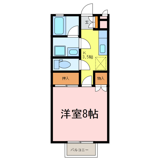 【間取り】 | ジュネス１