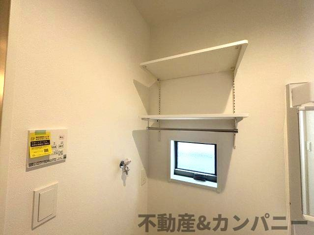 鴨川3丁目の新築のおうち①　松山市鴨川3丁目新築戸建の収納|タオルなどを収納できます