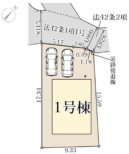 【区画図】 | 高砂市荒井町小松原2期（全1棟）新築 | 1号棟です。