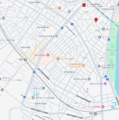 【地図】 | 高砂市荒井町小松原2期（全1棟）新築