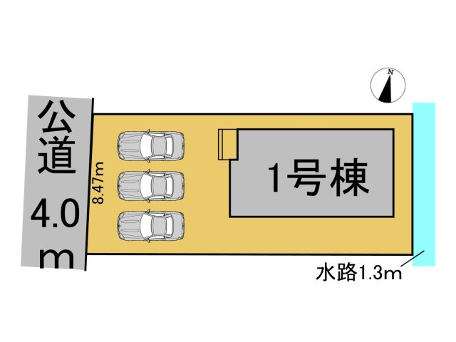 リーブルガーデン　大垣市昼飯町　全1区画分譲の区画図|■区画図
■YAMADA電機の　ヤマダ不動産　株式会社リライフ　
いつでもお問合わせ下さい。