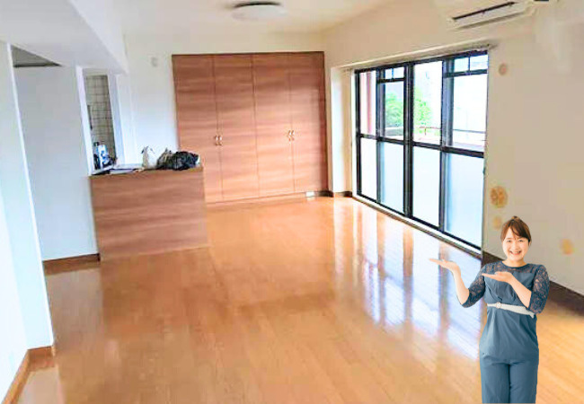 シャンボール第二千舟の居間・リビング|リビングです