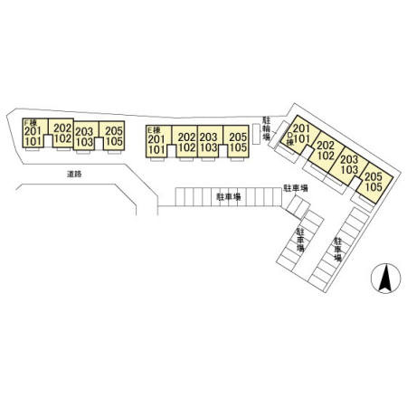 PARK　HILLS　MIYAKO　Ｄの区画図