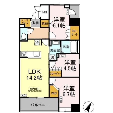 D-ROOM千葉中央の間取り
