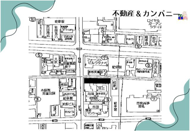 木屋町3丁目のおトチ　松山市木屋町3丁目売土地の土地図