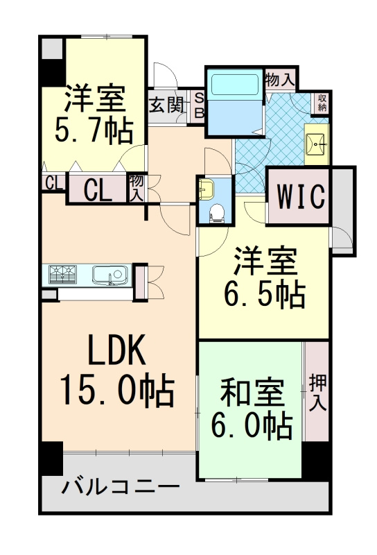 アーデンコート住吉川の間取り