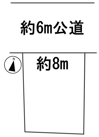６６３８８　岐阜市畷町土地の区画図