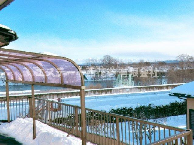 TY好地の展望|2階からは北上川が見えます。